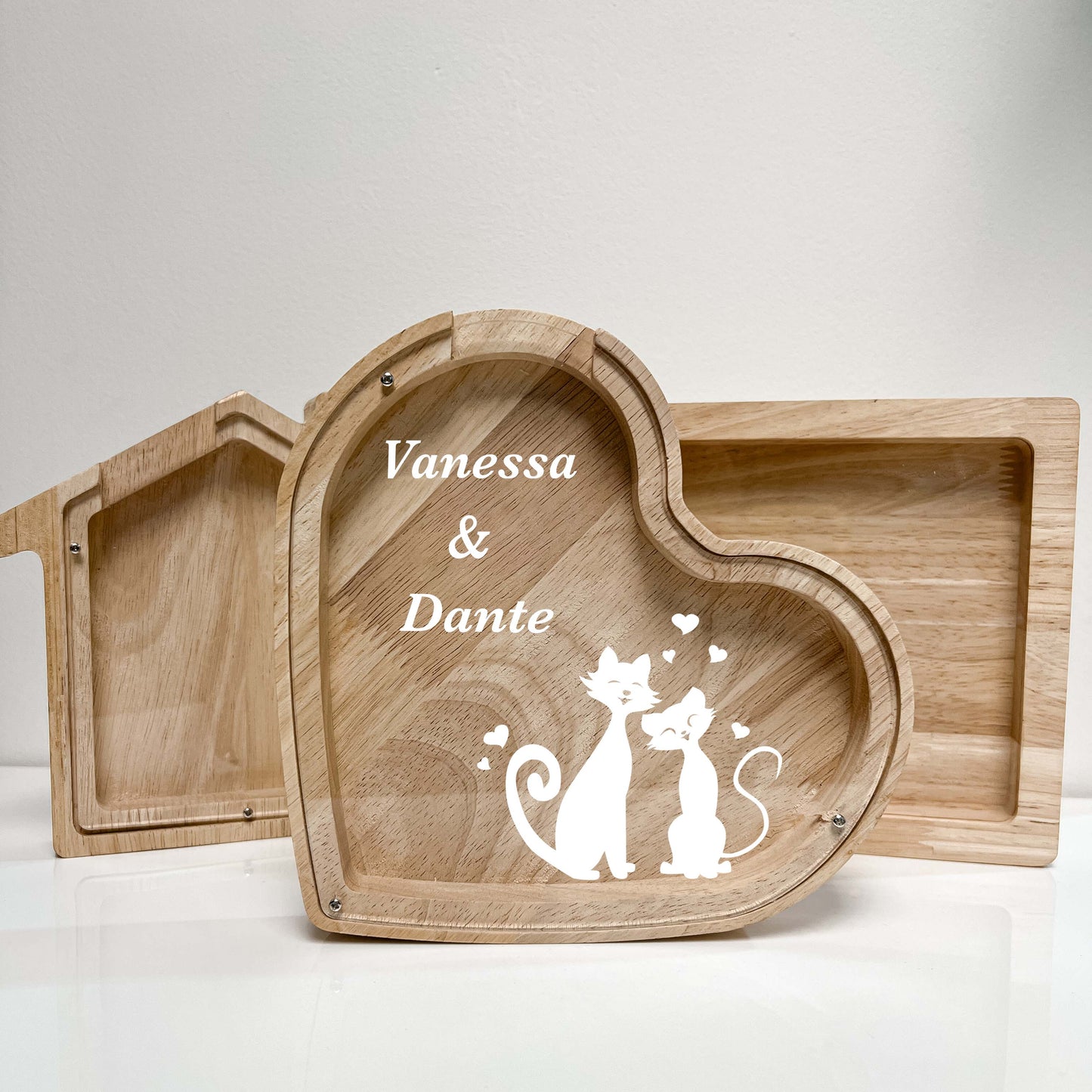 Personalized Anniversary Cat Savings Banks