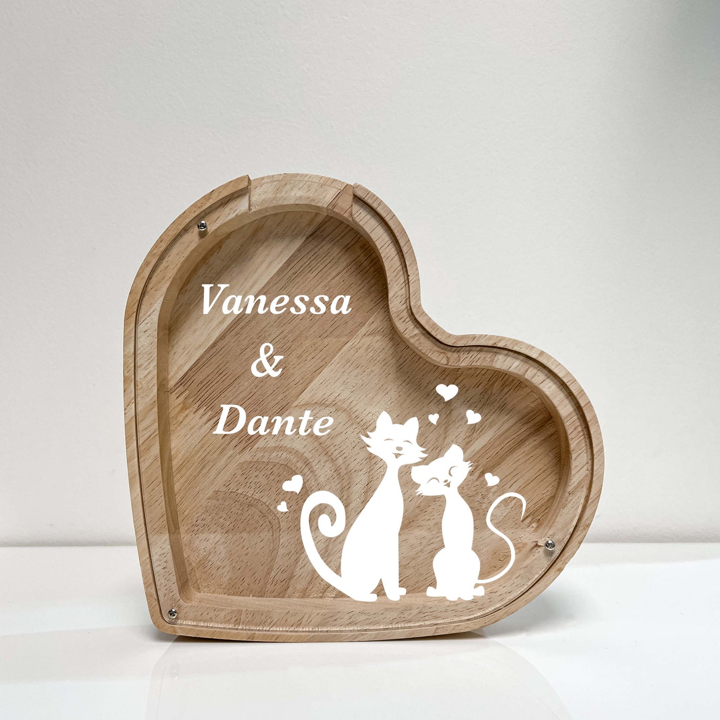 Personalized Anniversary Cat Savings Banks