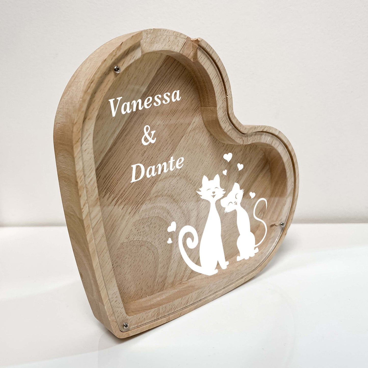 Personalized Anniversary Cat Savings Banks