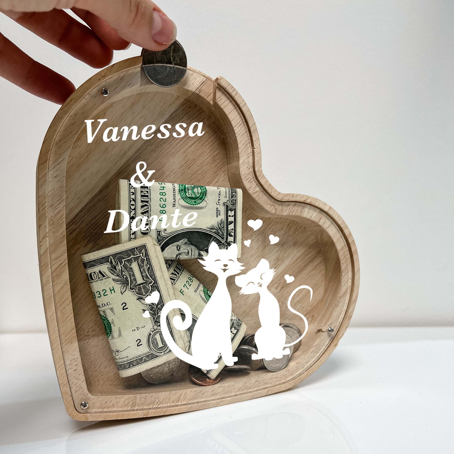 Personalized Anniversary Cat Savings Banks