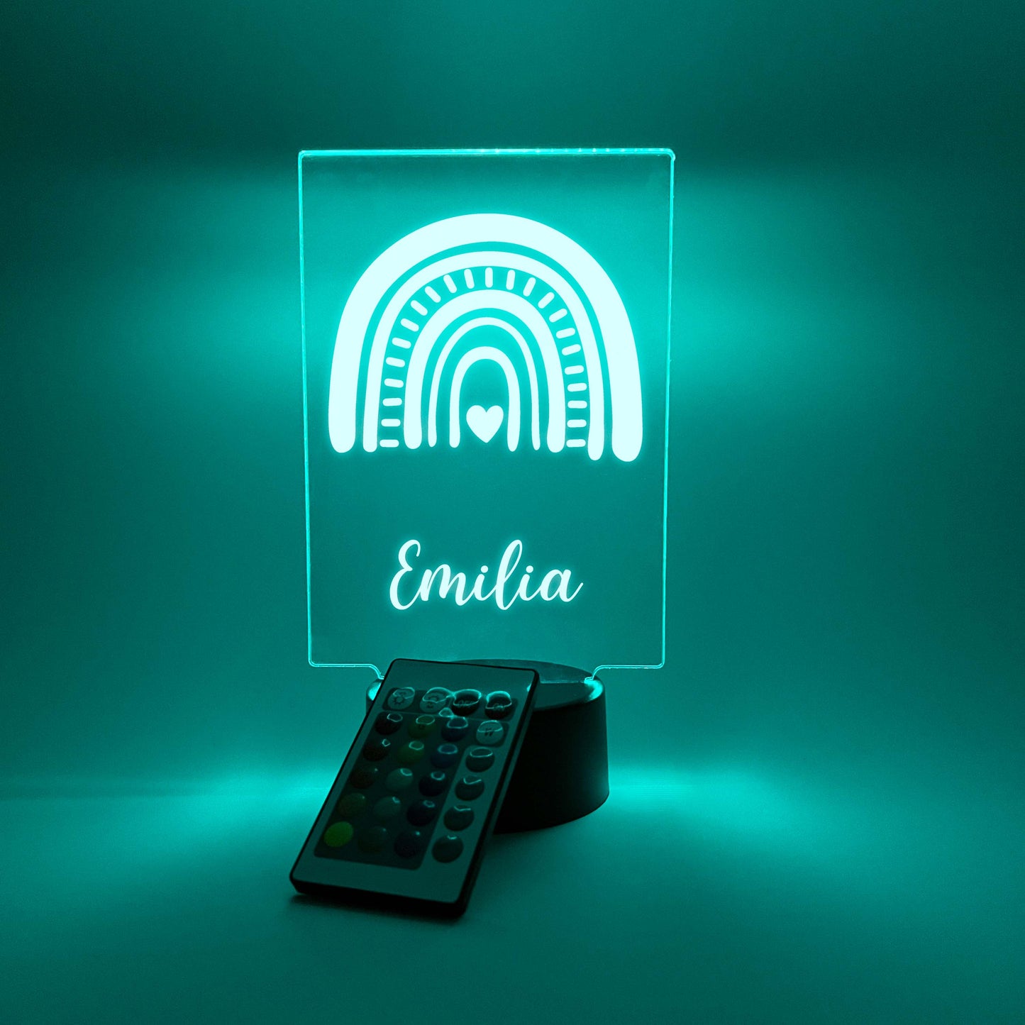 Custom Rainbow Design Night Light Up Table LED Lamp