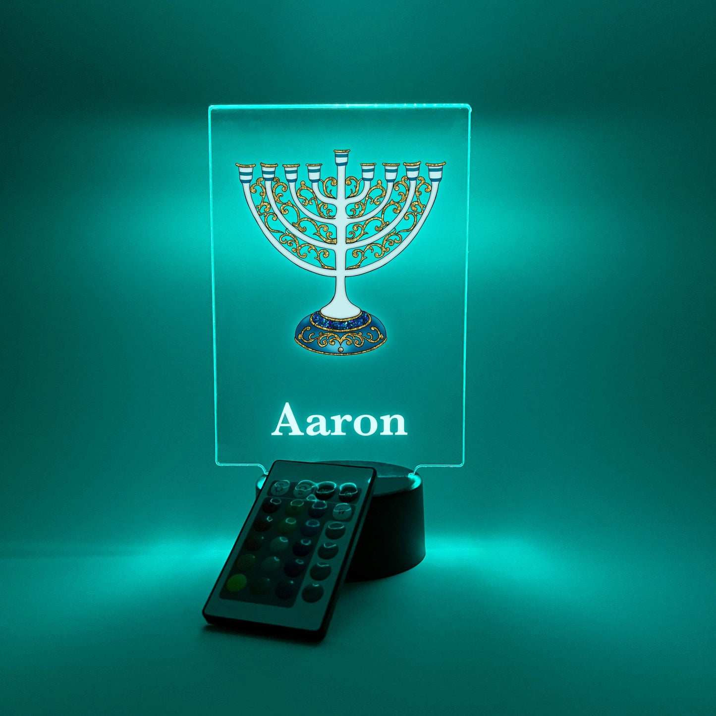 Custom Menorah Judaica Home Design Night Light Up Table LED Lamp