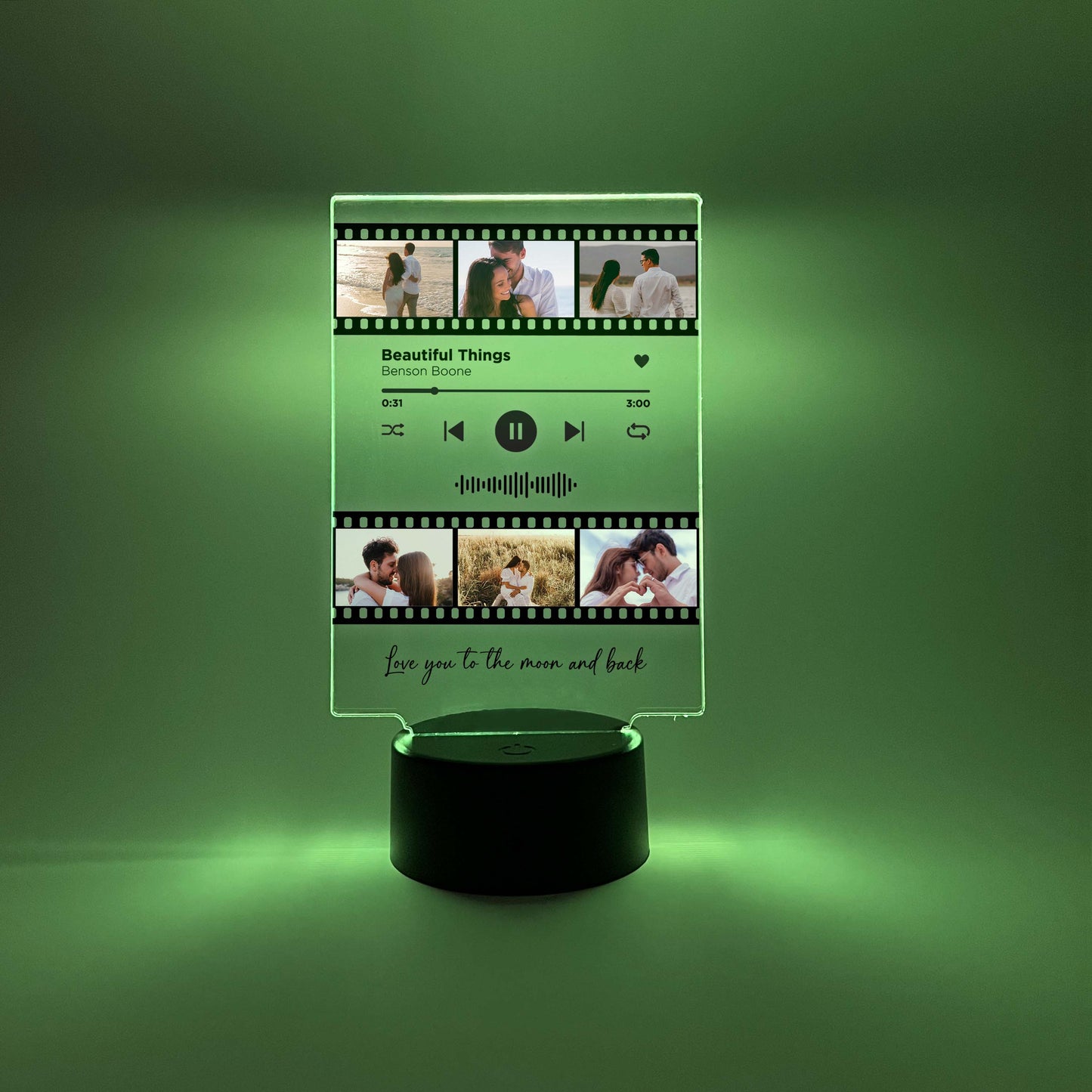 Personalized Song Movie Film Night Light with Photo 16 Colors, Besties Photo Gifts, Photo Keepsake, Photo Gifts, Personalized Gift for BFF Birthday