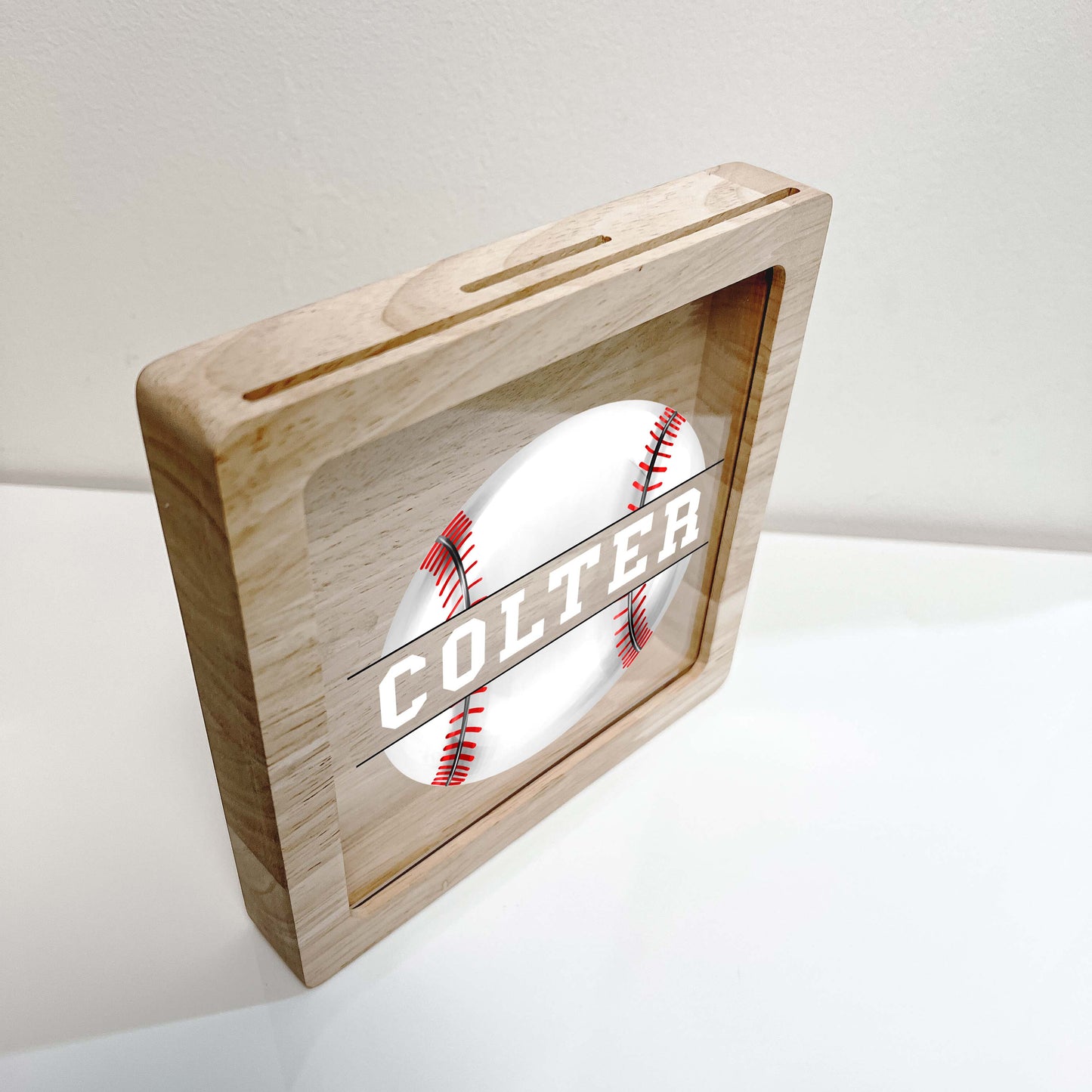 Personalized Baseball Savings Banks