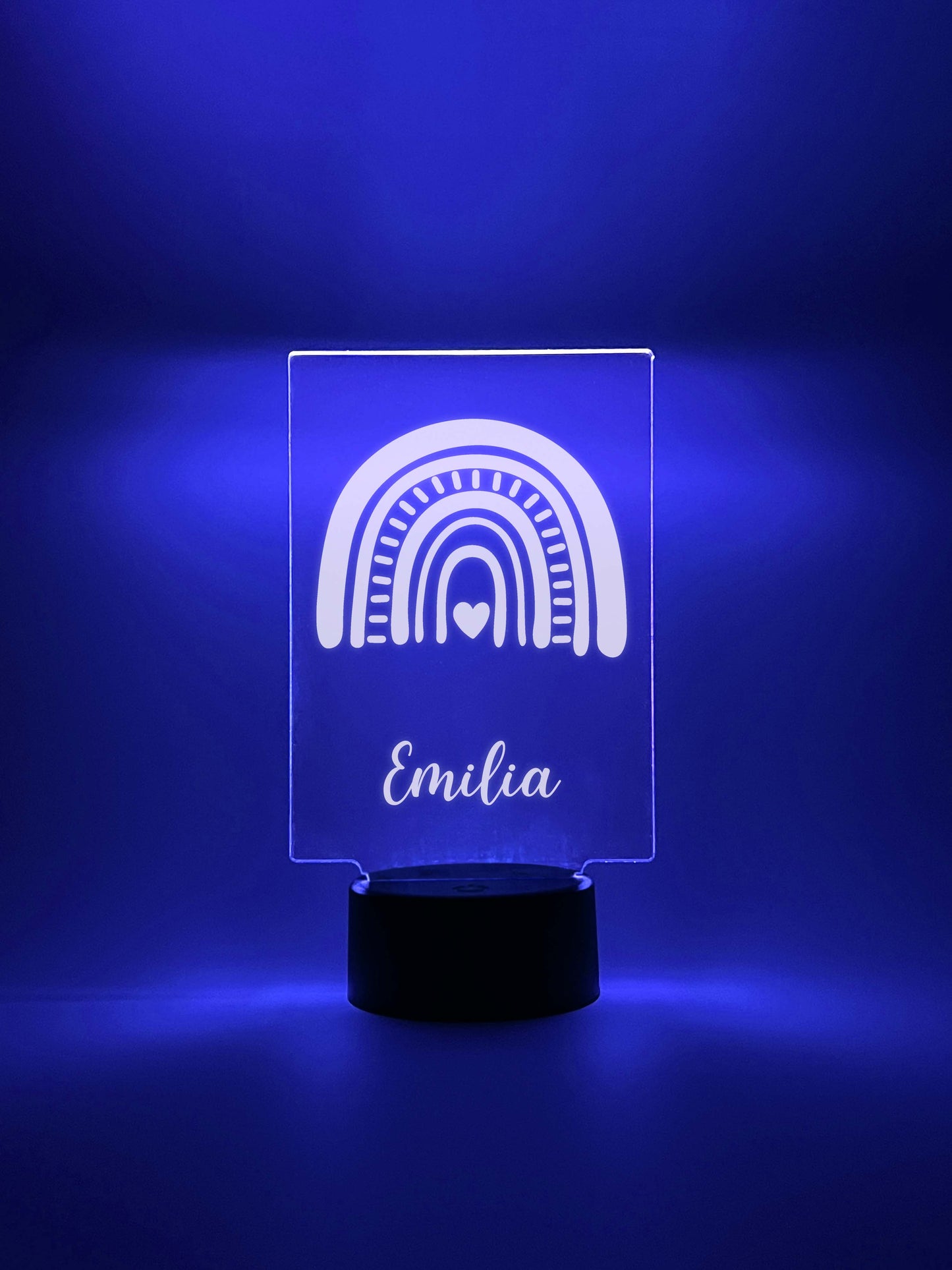 Custom Rainbow Design Night Light Up Table LED Lamp