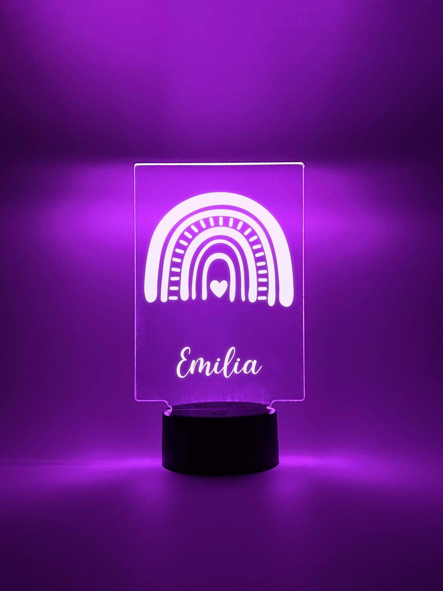 Custom Rainbow Design Night Light Up Table LED Lamp