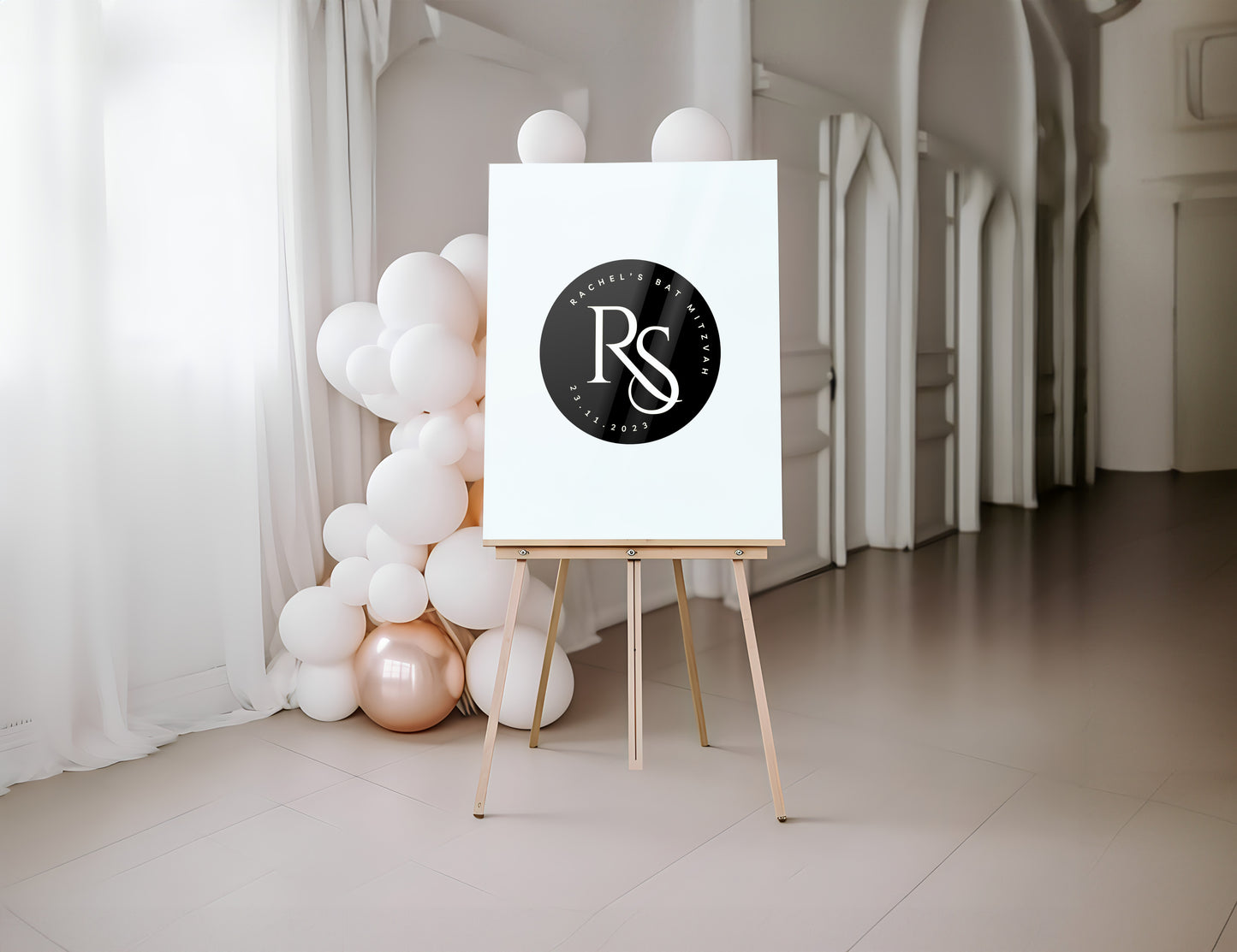 Acrylic Party Sign In Boards With Logo or Photo Personalized Made To Order, Made in America, Bar Bat Mitzvah, Wedding, Sweet 16, Quinceanera