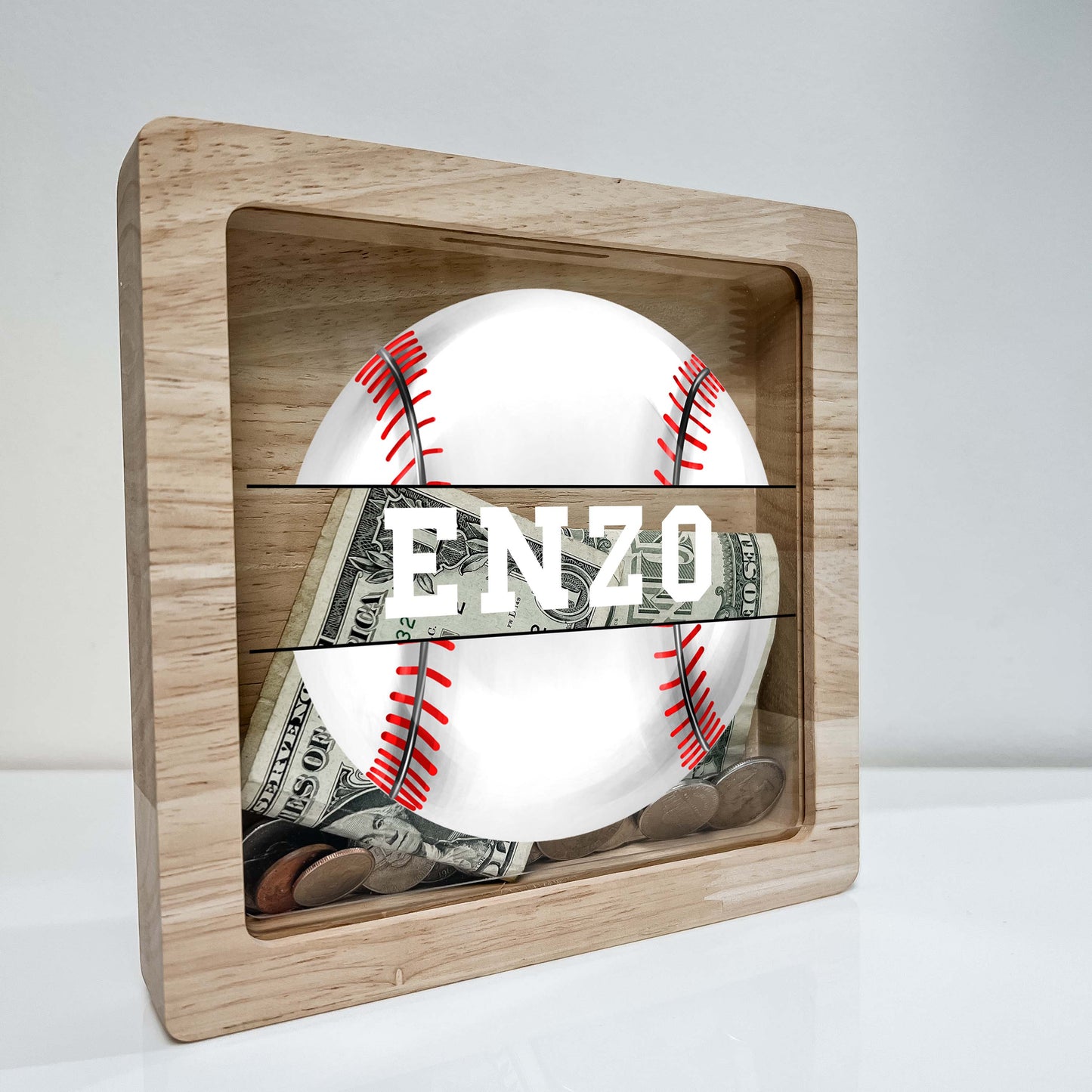 Personalized Baseball Savings Banks