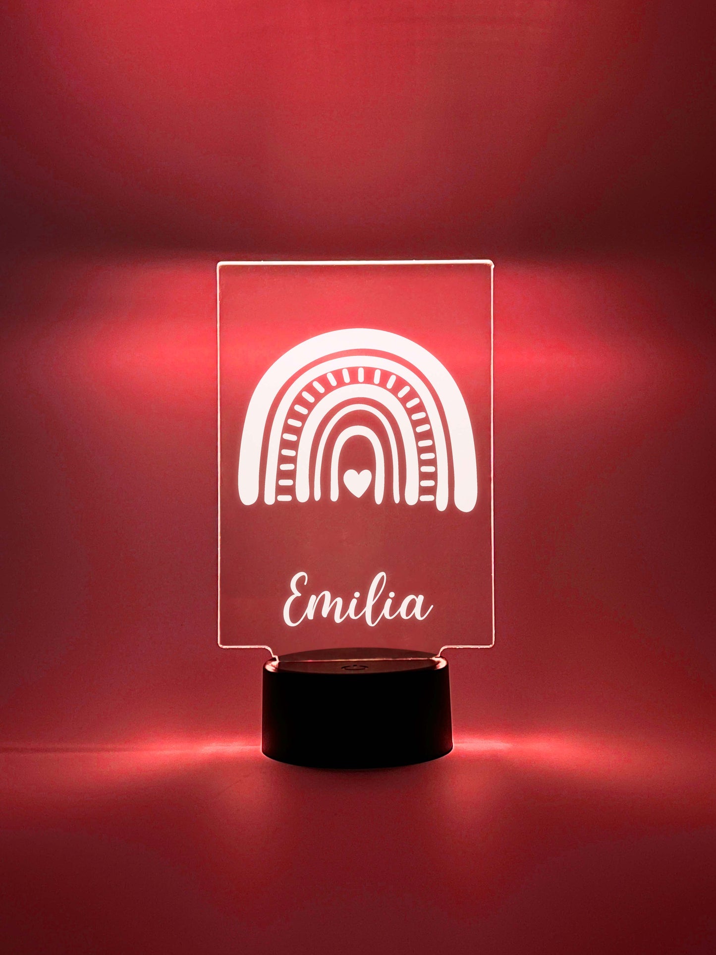 Custom Rainbow Design Night Light Up Table LED Lamp
