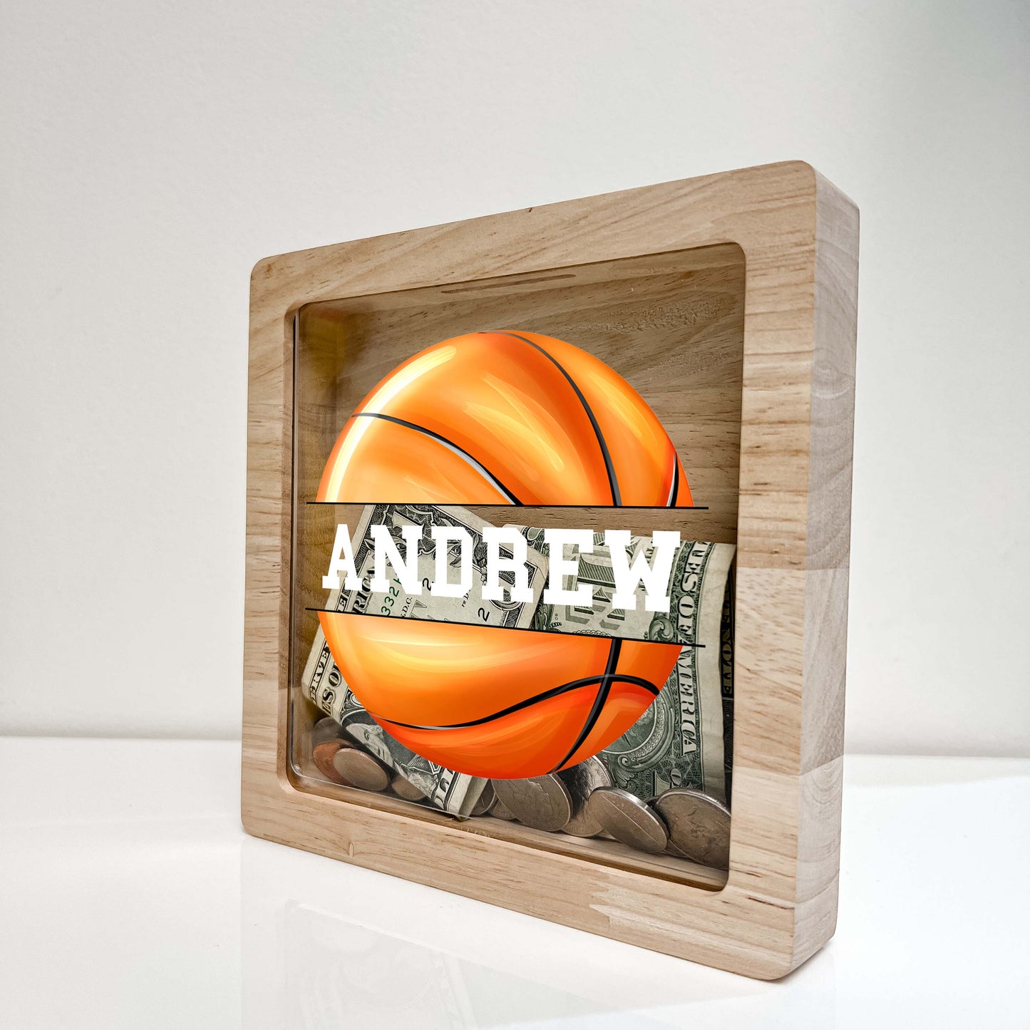 Personalized Basketball Savings Banks