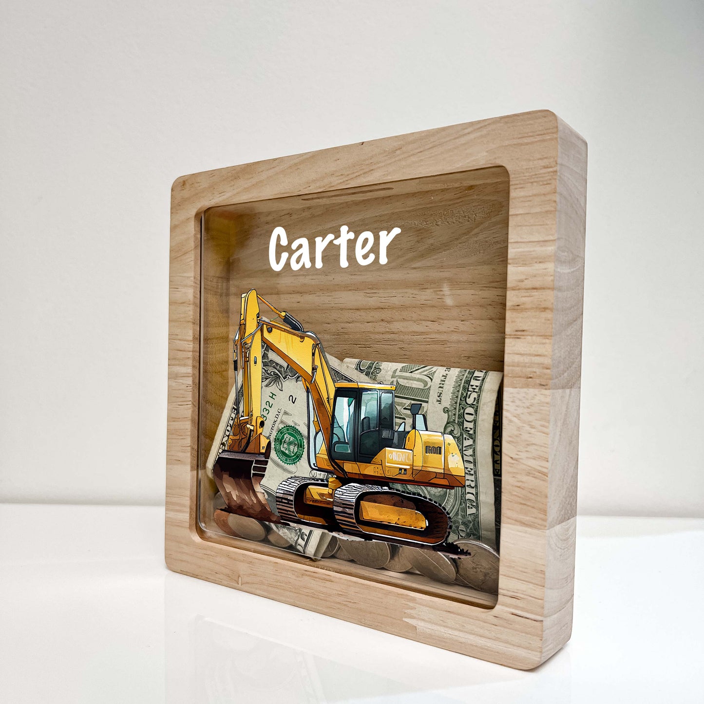 Personalized Excavator Savings Banks