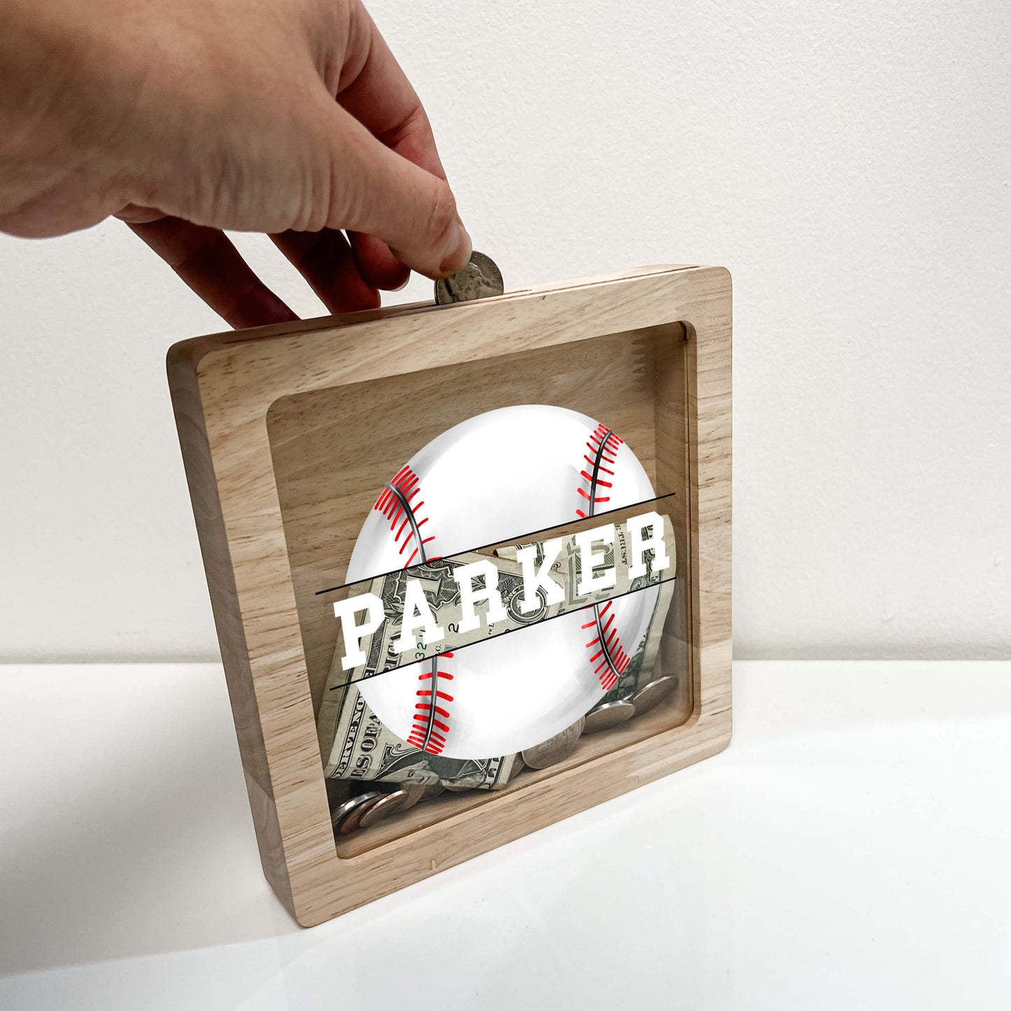 Personalized Baseball Savings Banks