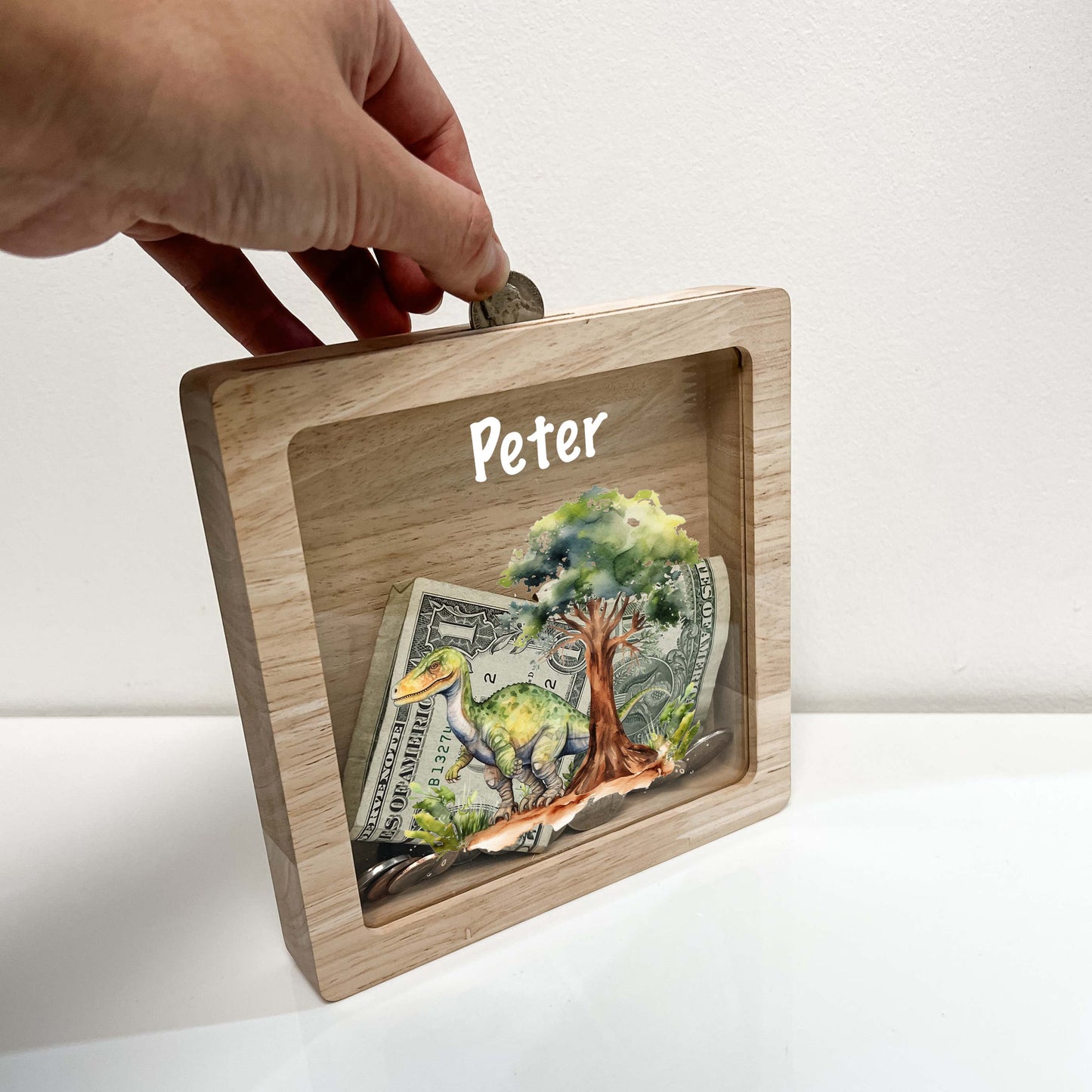 Personalized Dinosaur Savings Banks