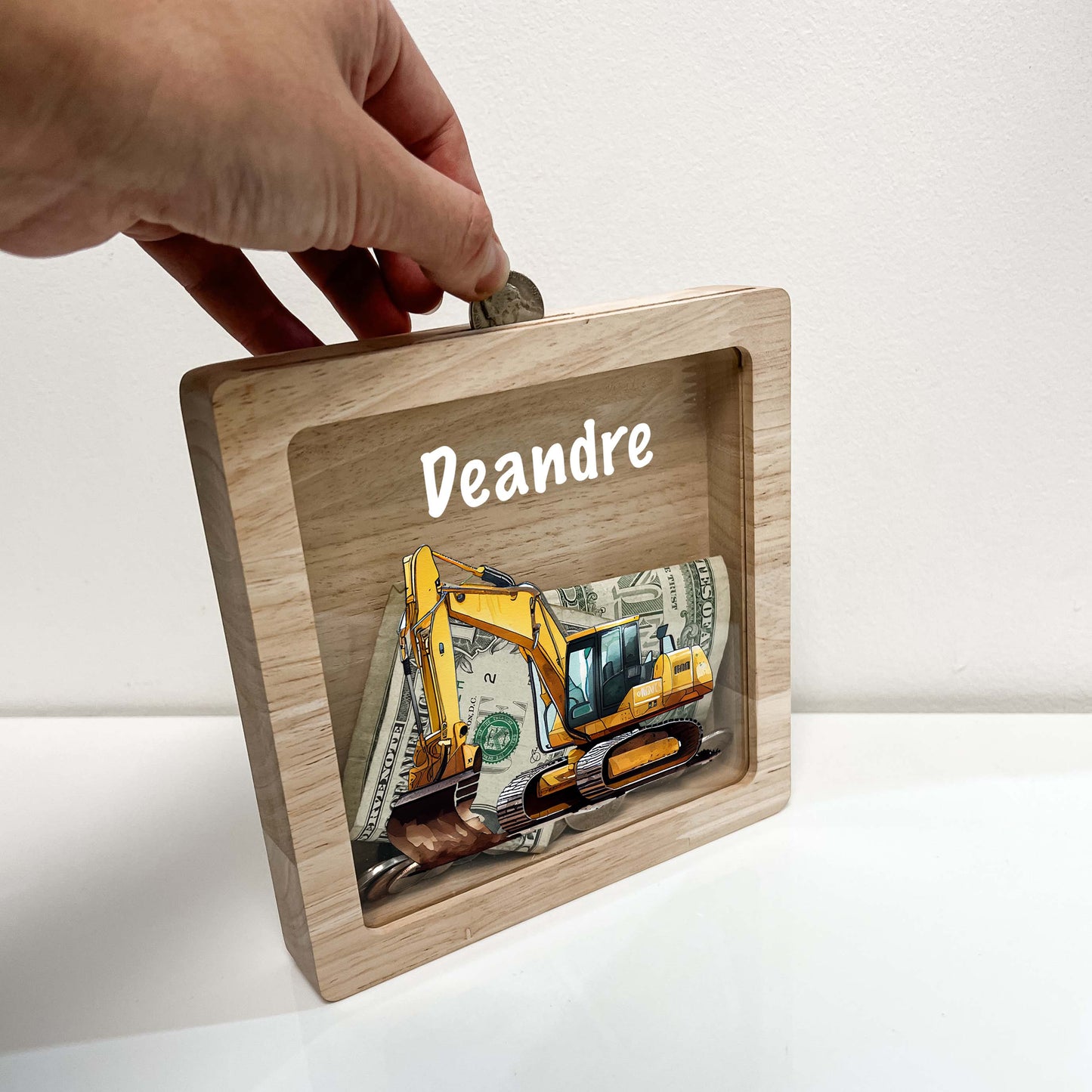 Personalized Excavator Savings Banks