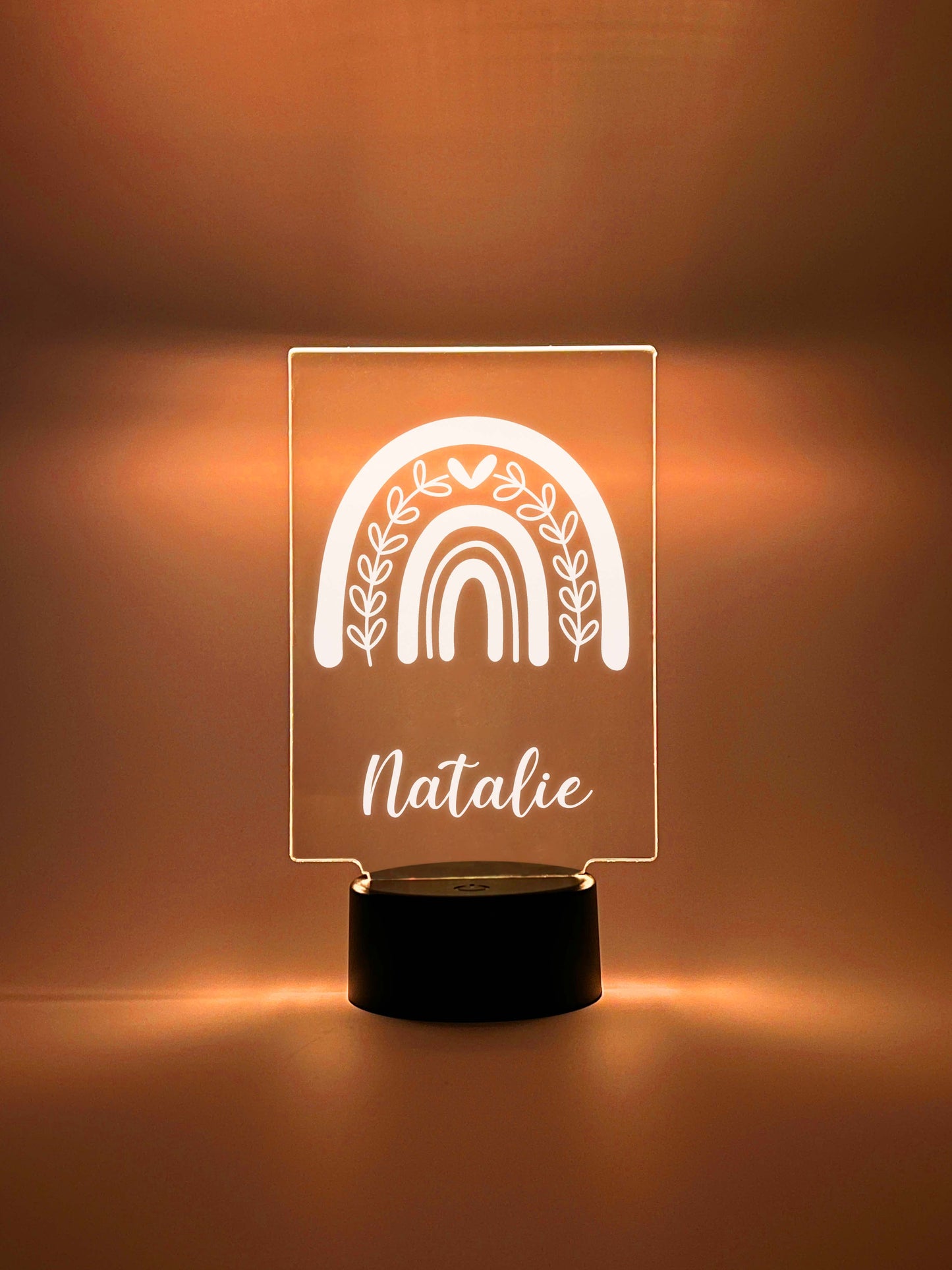 Custom Rainbow Design Night Light Up Table LED Lamp