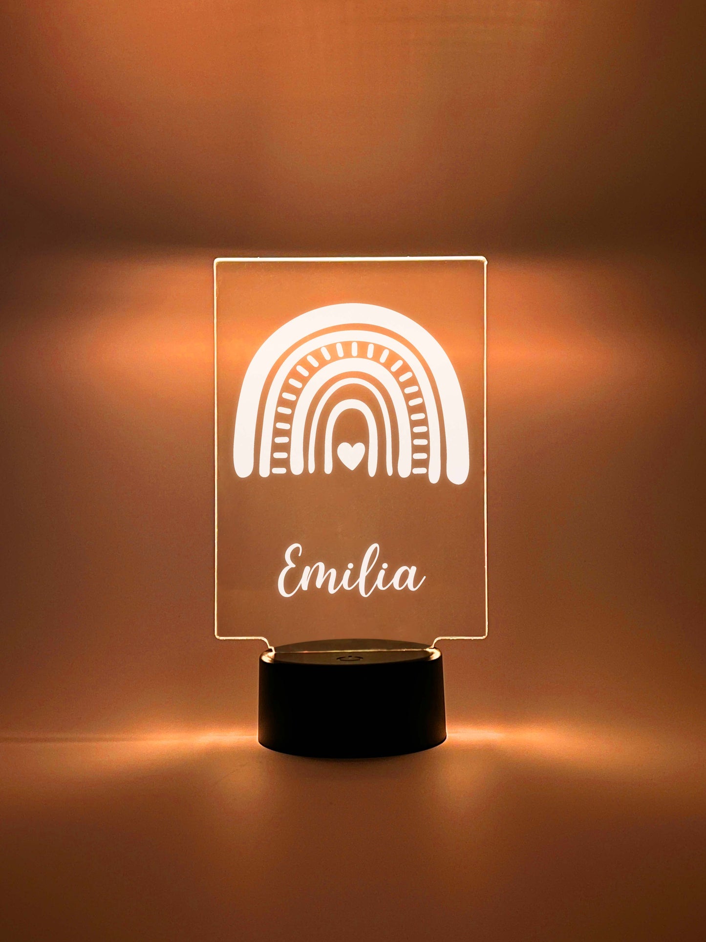 Custom Rainbow Design Night Light Up Table LED Lamp