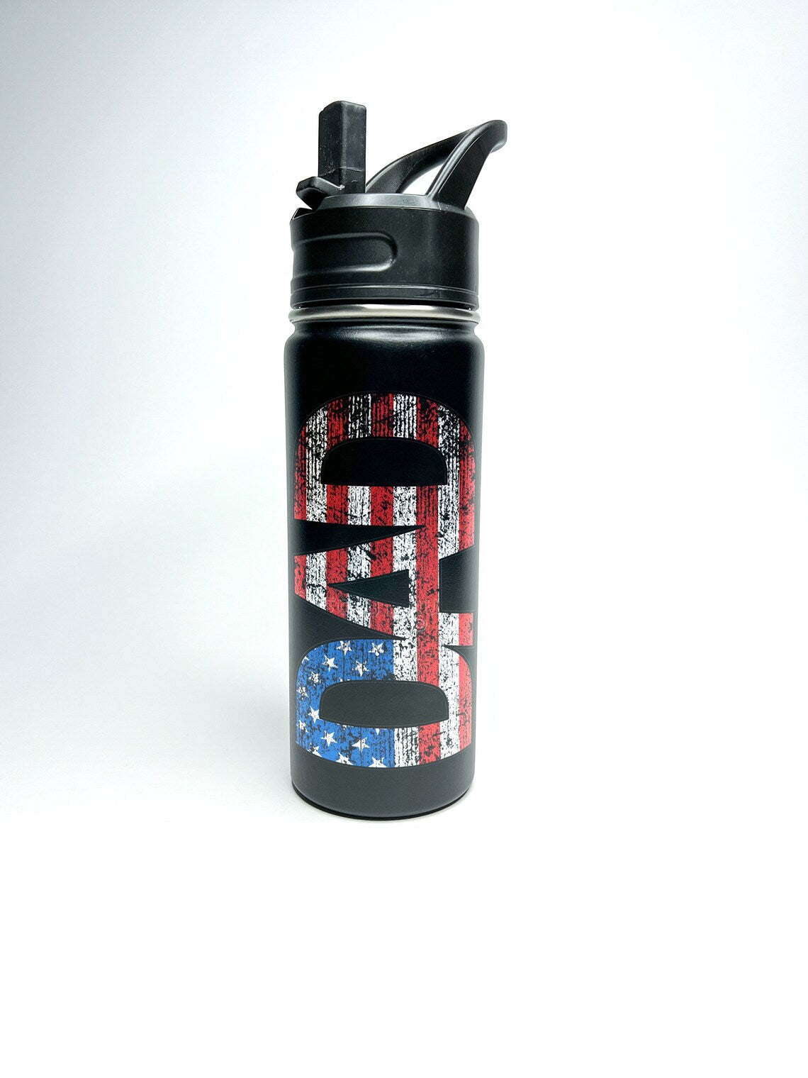 American Flag DAD Sports Water Bottle 18/32 oz Stainless Steel Insulated Flasks