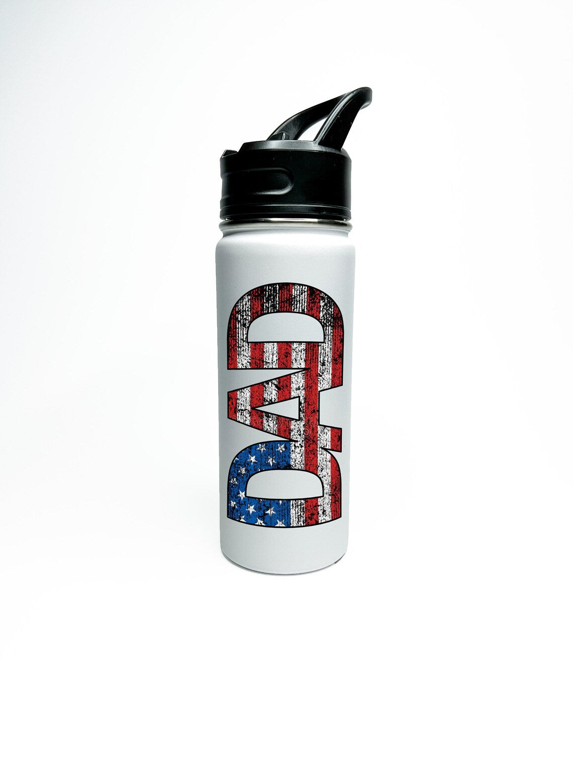 American Flag DAD Sports Water Bottle 18/32 oz Stainless Steel Insulated Flasks