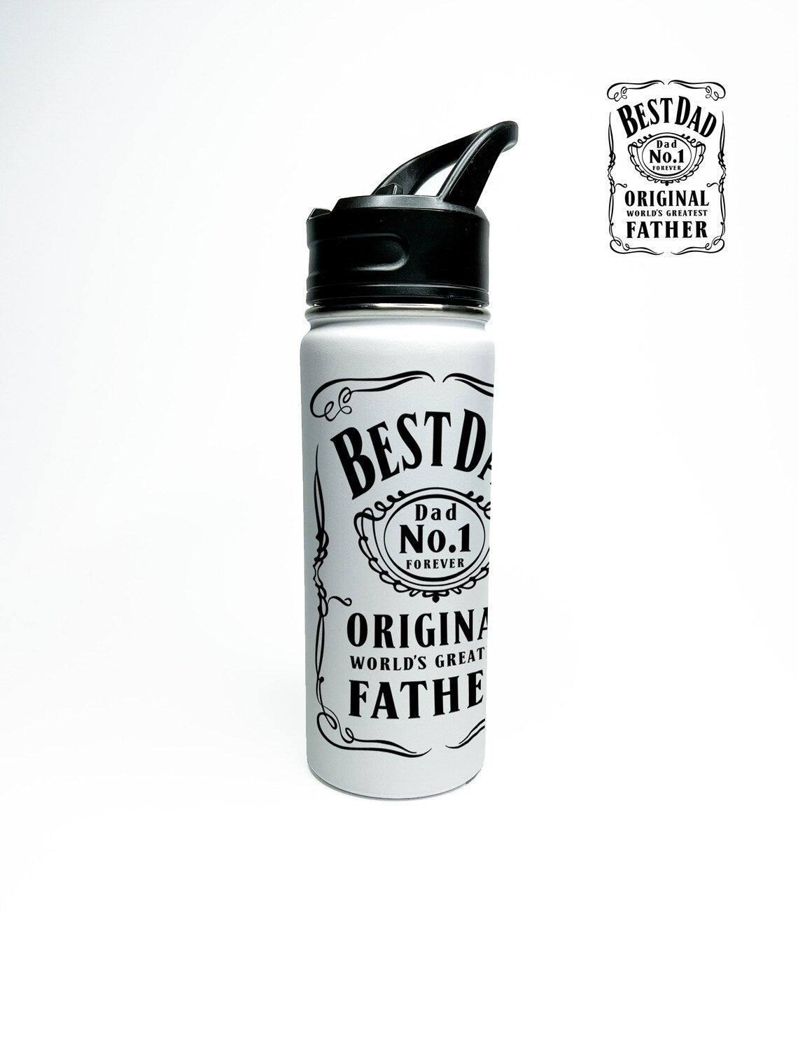 Worlds Greatest Dad Water Bottle 18/32 oz Stainless Steel Insulated Flasks
