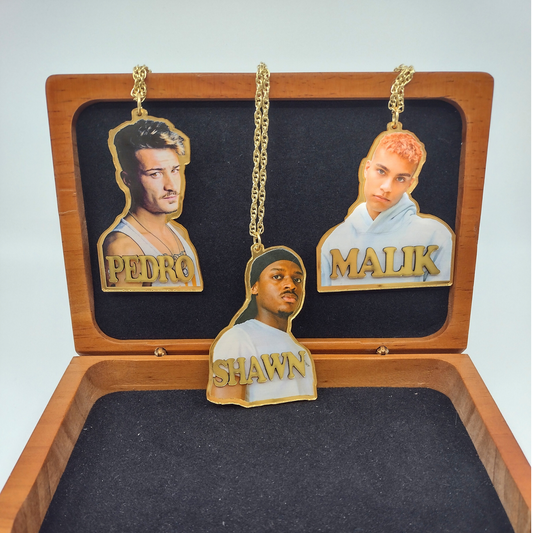 Custom UV Printed Photo Name Pendant