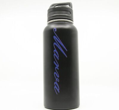 Personalized Insulated Sport Hydro Water Bottle Wide Mouth 32oz Photo & Engraved