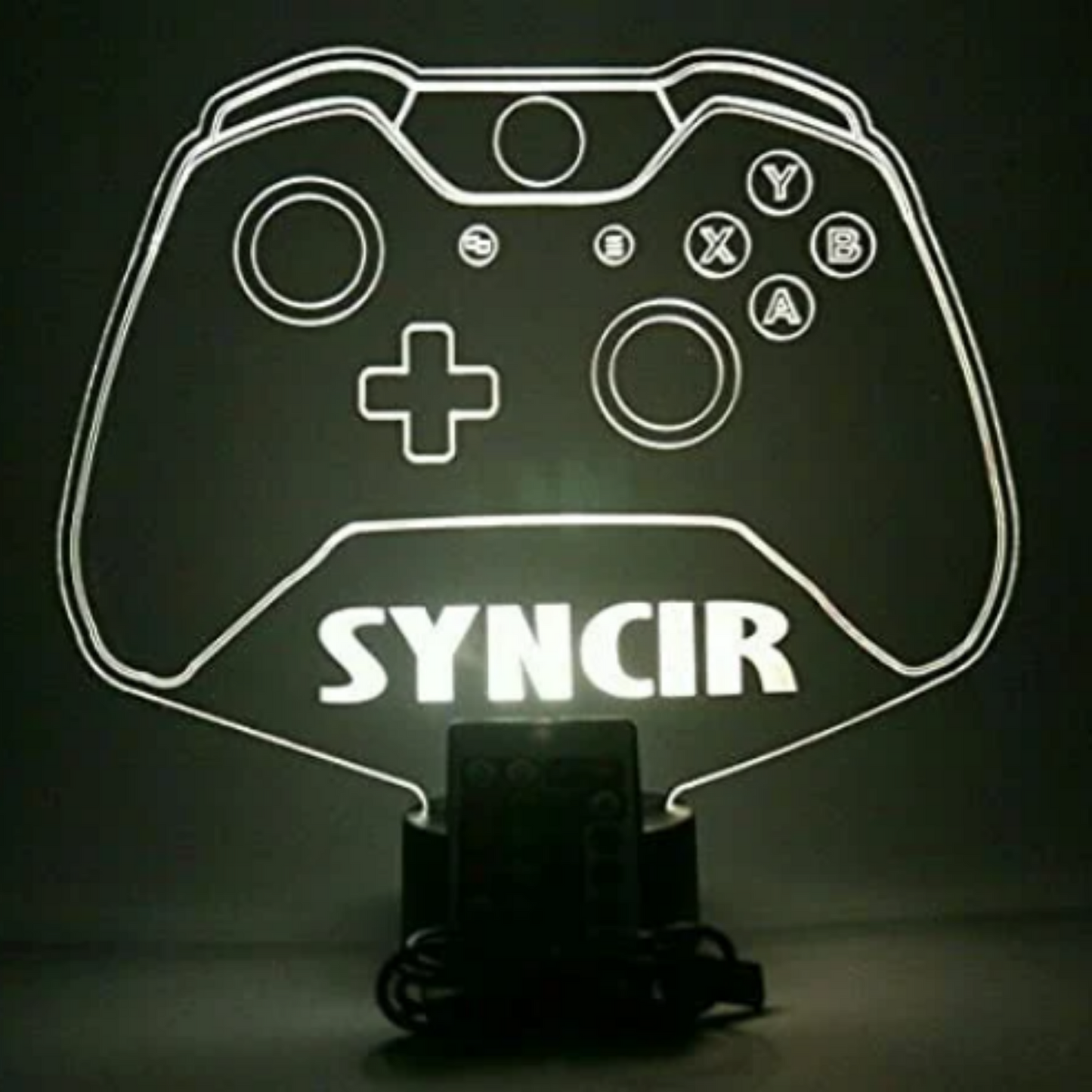 Video Game Controller Night Light Popular LED Personalized One Wireless Console Joystick Gaming Room Gamer Table Lamp Décor