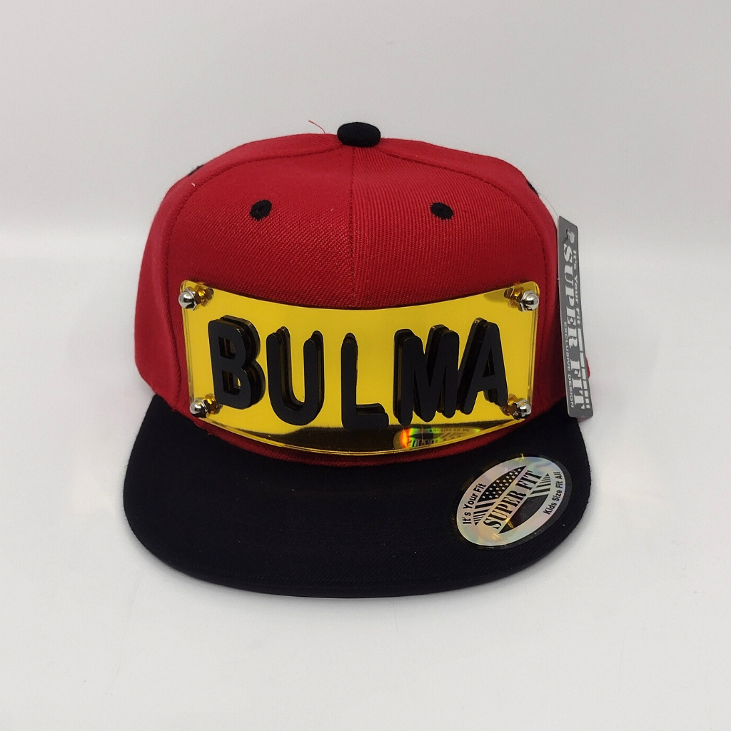 Red and Black Custom Snapback Hat, Laser Cut Letters, Made to Order, Exclusive Creation