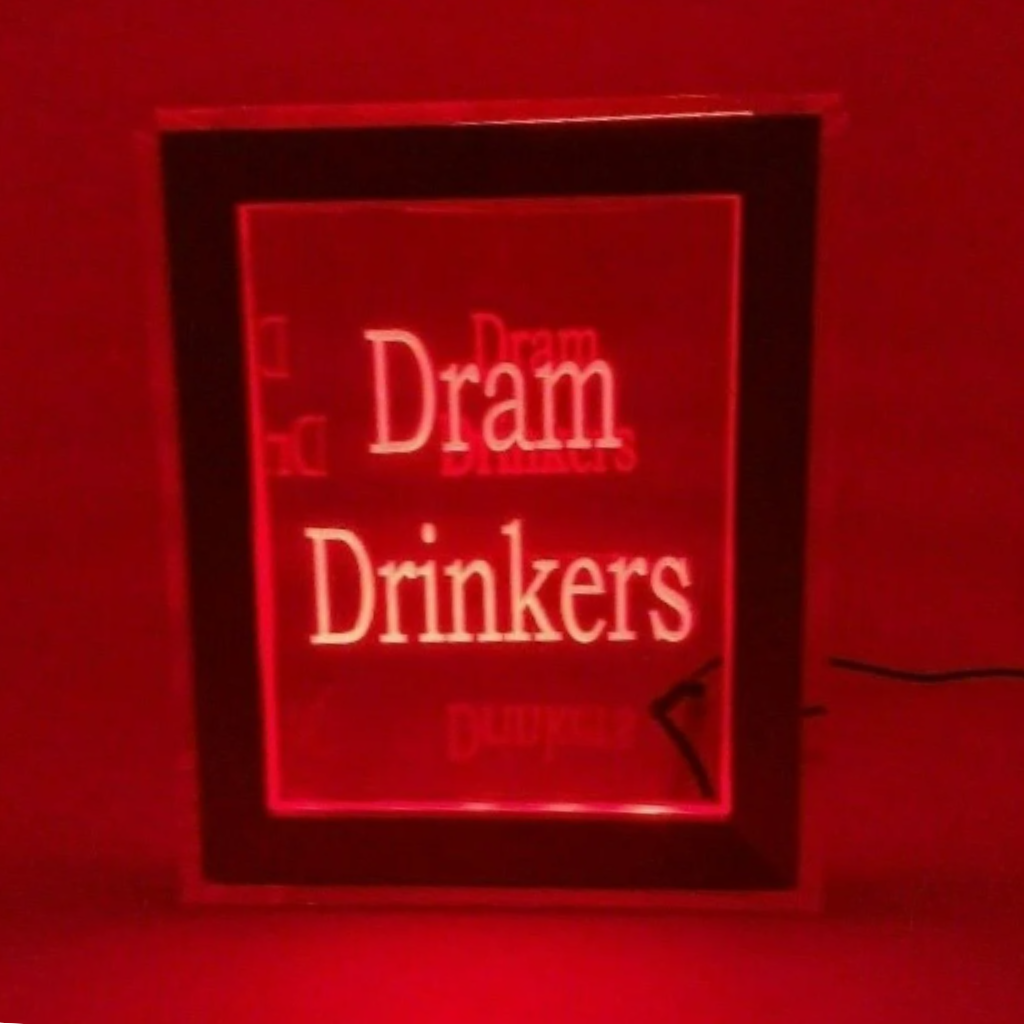 Tip Box Raffle Fund Raiser Donation Jar Fantastically Unique Eye Catching Personalized Engraved LED 16 Colors Changing 7"W x 8.5"H Container