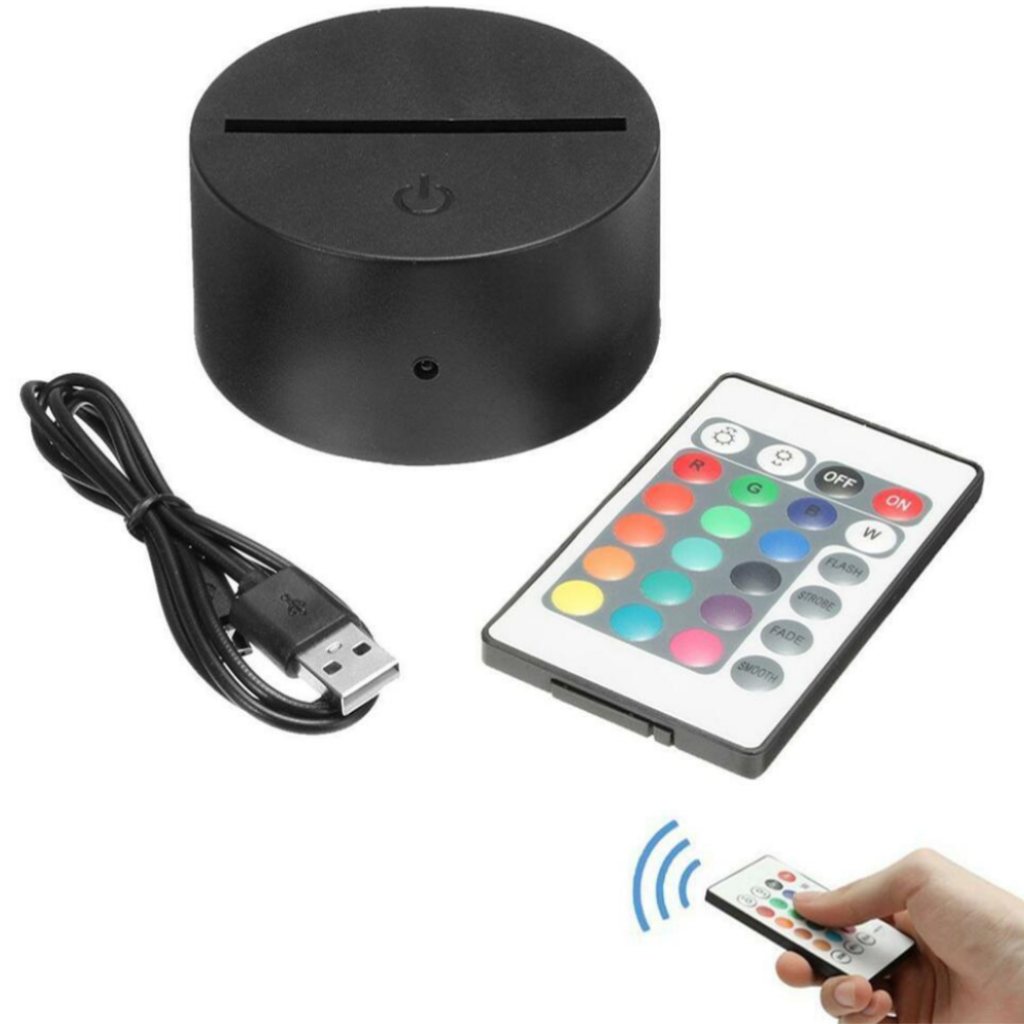 Palm Tree LED Tabletop Night Light Up Lamp, 16 Color options with Remote