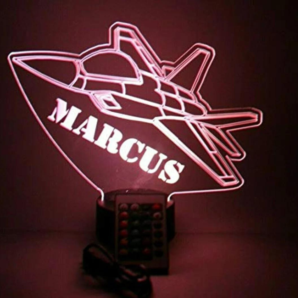 Shuttle Rocket LED Tabletop Night Light Up Lamp, 16 Color options with Remote