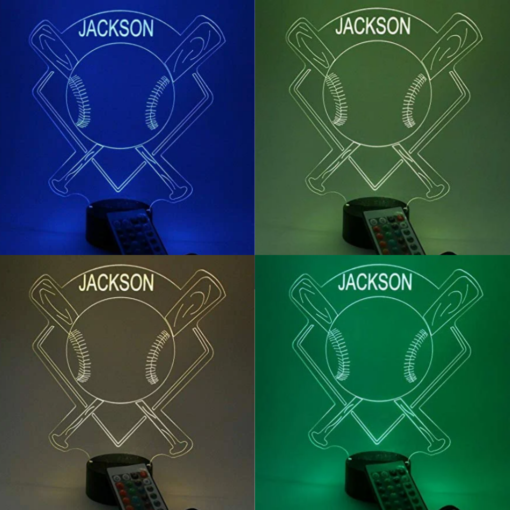 Baseball Stadium, Sports LED Tabletop Night Light Up Lamp, 16 Color options with Remote