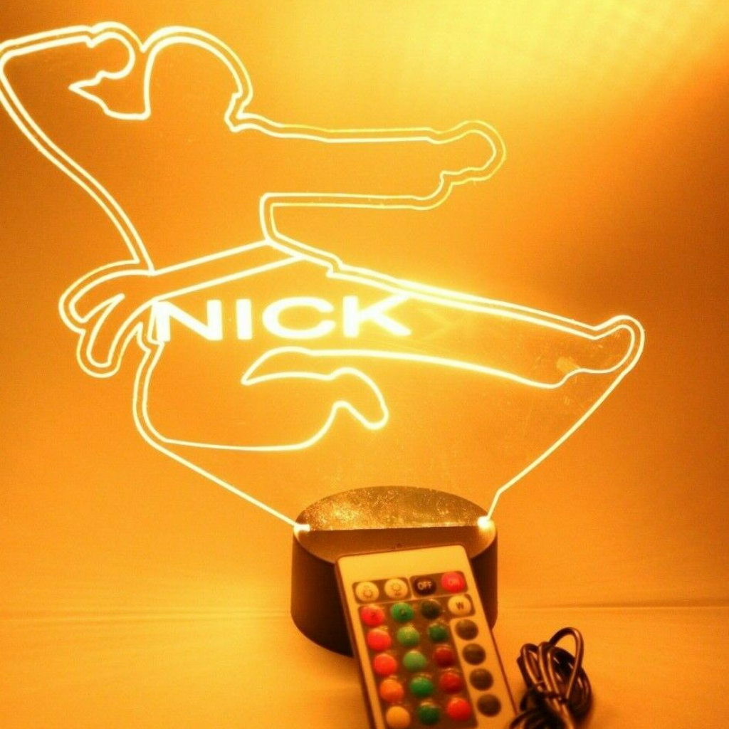 Karate LED Tabletop Night Light Up Lamp, 16 Color options with Remote