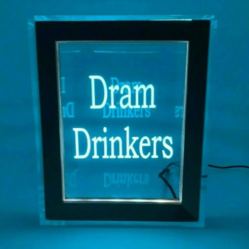 Tip Box Raffle Fund Raiser Donation Jar Fantastically Unique Eye Catching Personalized Engraved LED 16 Colors Changing 7"W x 8.5"H Container