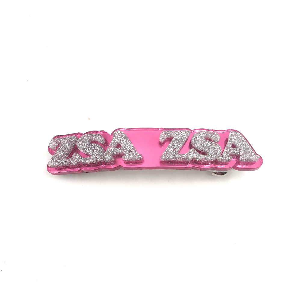 Personalized Name Shape Hair Barrettes, Hair Accessory Hair Clip, Diamond Look, Custom Name and Background Color