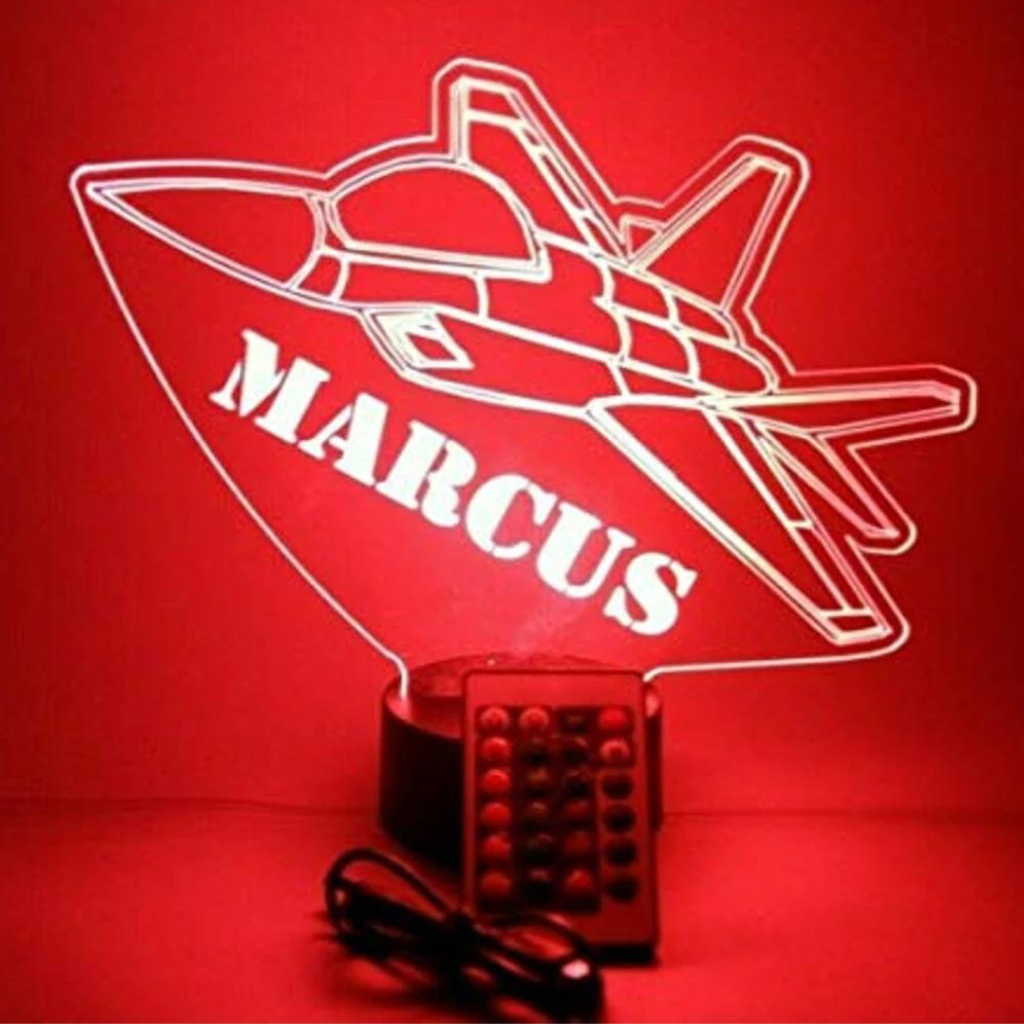 Shuttle Rocket LED Tabletop Night Light Up Lamp, 16 Color options with Remote