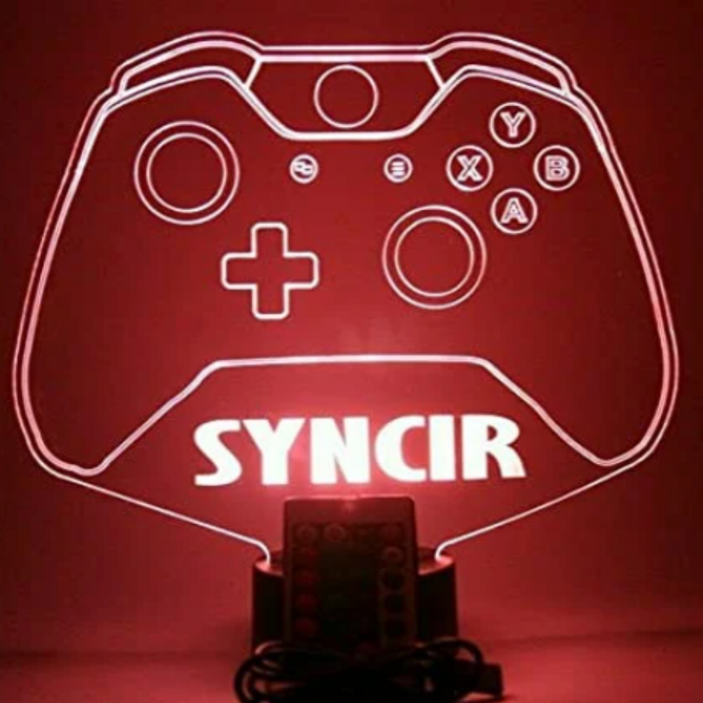Video Game Controller Night Light Popular LED Personalized One Wireless Console Joystick Gaming Room Gamer Table Lamp Décor