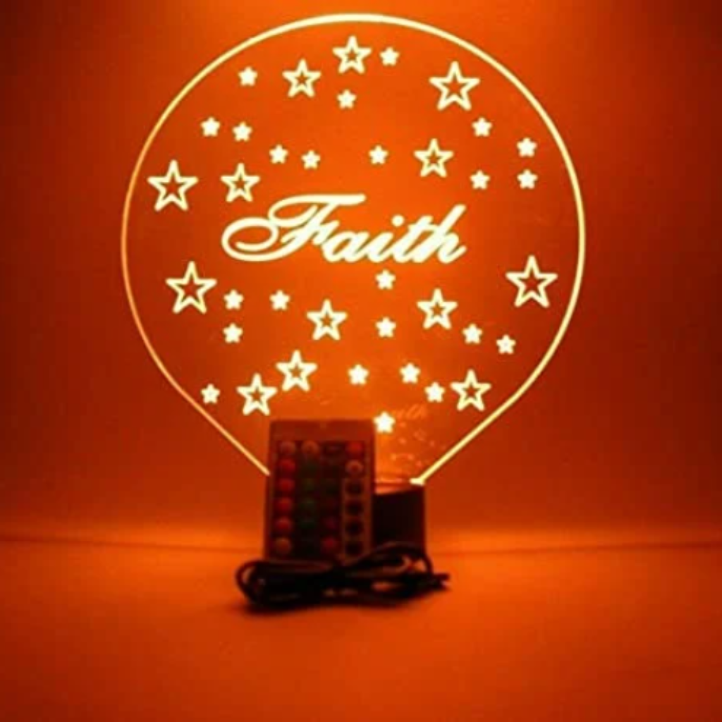 Stars Bright Twinkle Sky LED Tabletop Night Light Up Lamp, 16 Color options with Remote