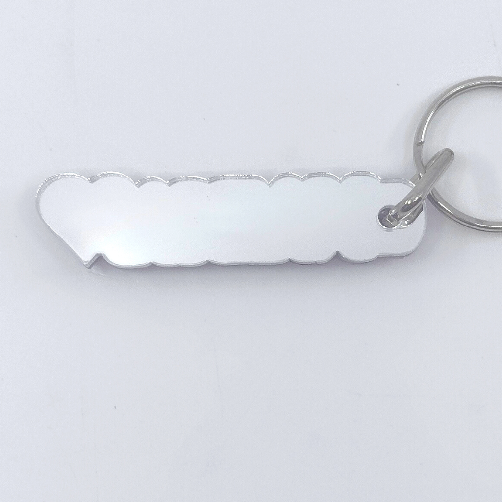 Custom Name and Background Keychain