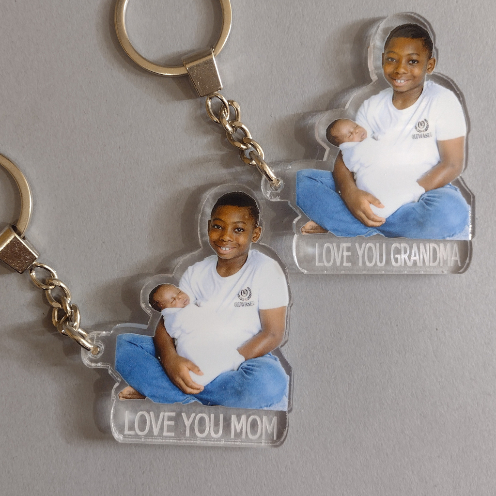 Custom Picture Photo UV Printed Key Chain With Your Name