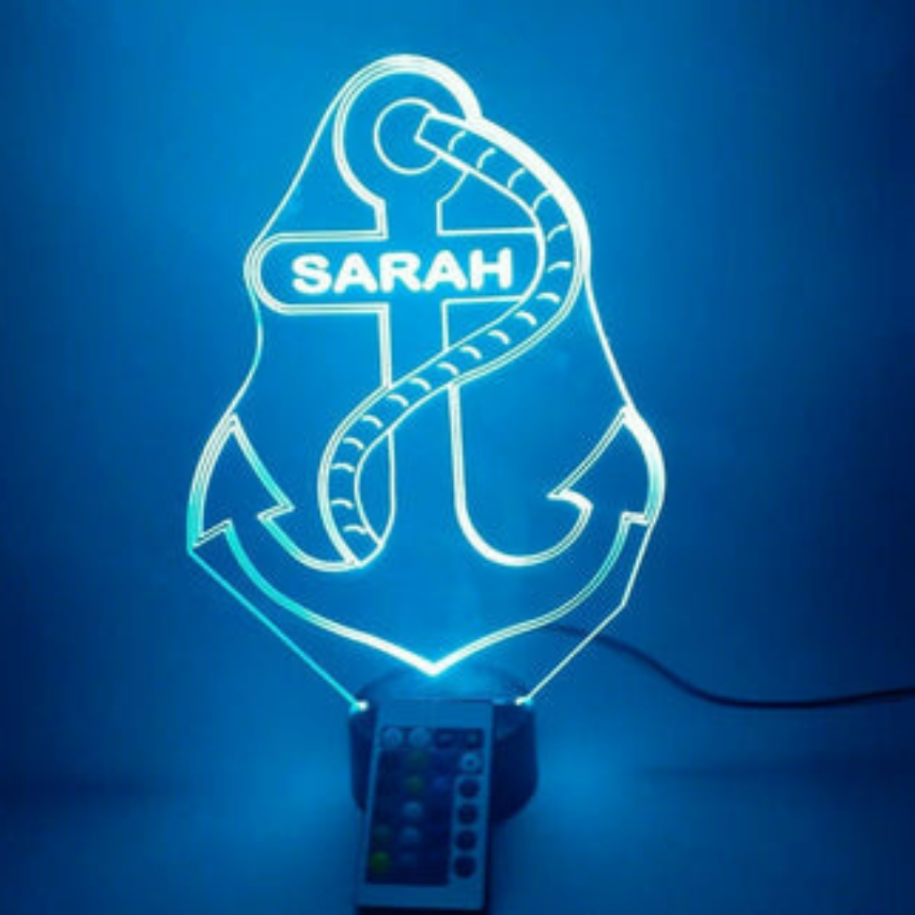 Anchor LED Tabletop Night Light, 16 Color options with Remote