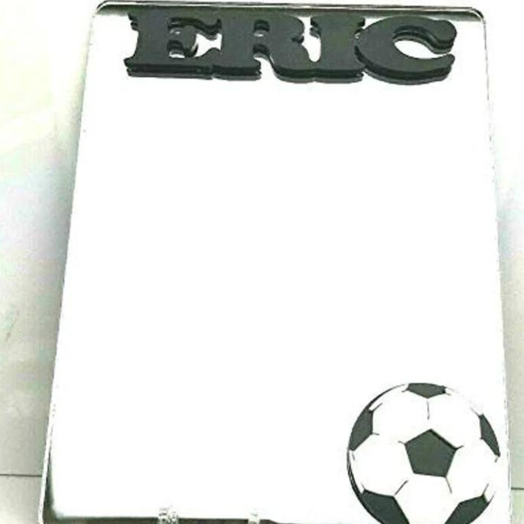 Soccer Ball Locker Mirror Magnet, Personalized Back to School Magnetic Sports Locker or Refrigerator Magnet Decor