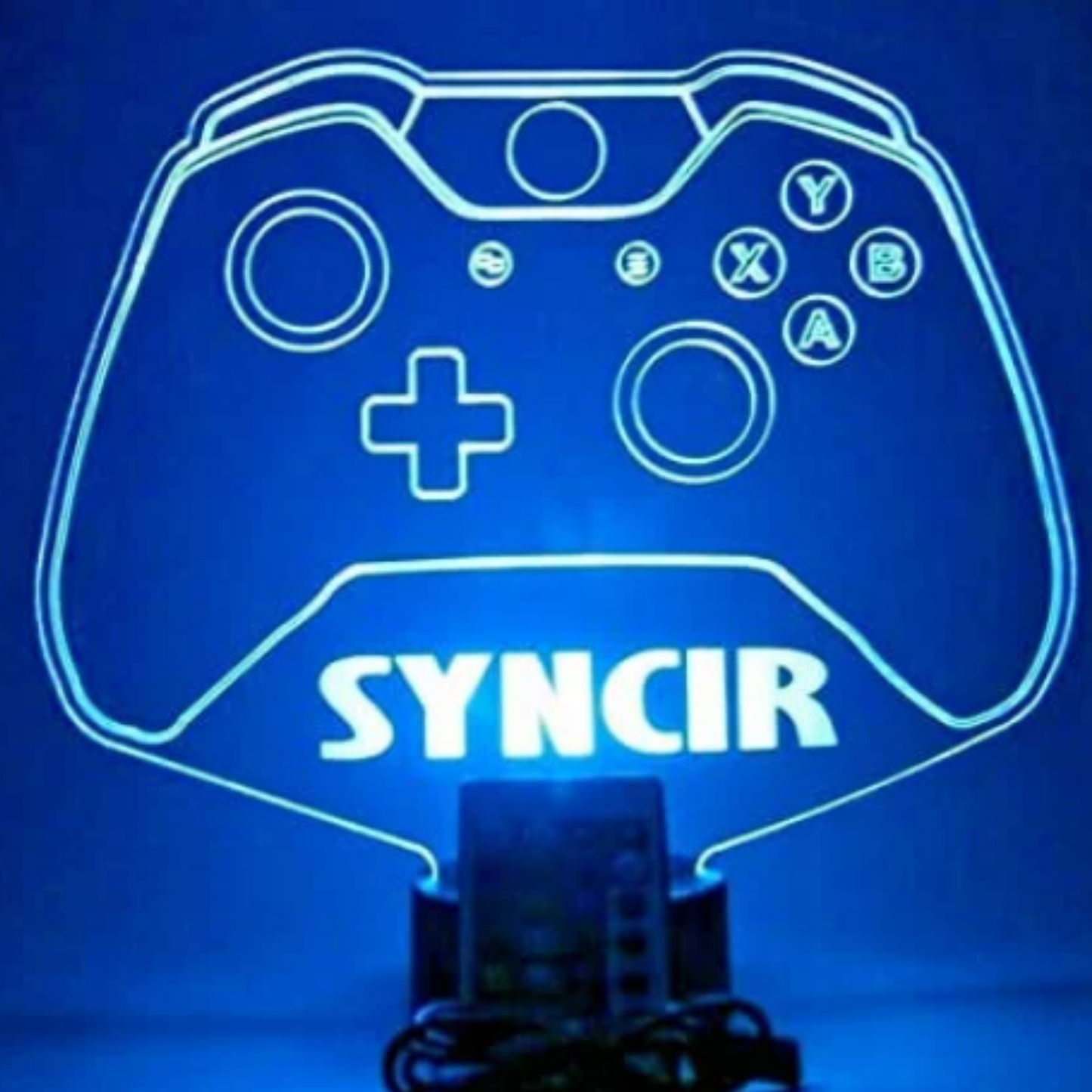 Video Game Controller Night Light Popular LED Personalized One Wireless Console Joystick Gaming Room Gamer Table Lamp Décor