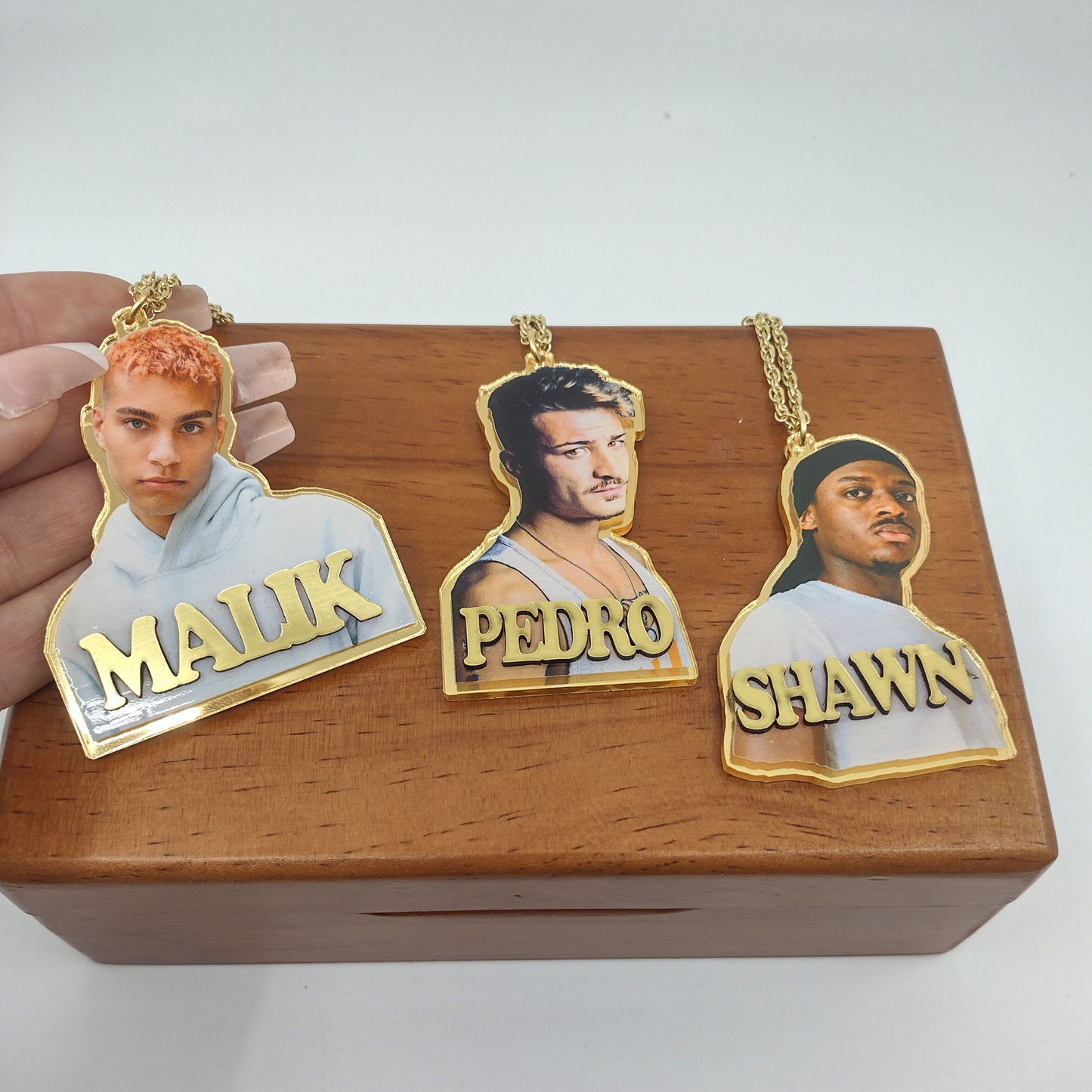 Custom UV Printed Photo Name Pendant