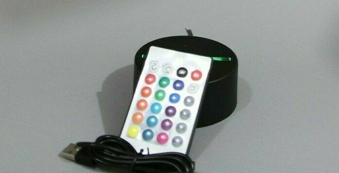 Unicorn LED Tabletop Nightlight Up Lamp, 16 Color Changing Options with Remote
