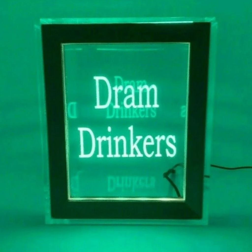 Tip Box Raffle Fund Raiser Donation Jar Fantastically Unique Eye Catching Personalized Engraved LED 16 Colors Changing 7"W x 8.5"H Container