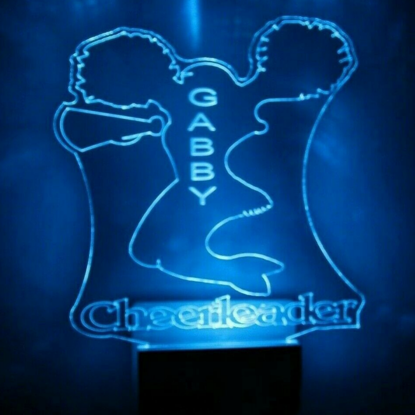 Cheerleader Night Light Multi Color Personalized LED Wall Plug-in Cool-Touch Smart Dusk to Dawn Sensor