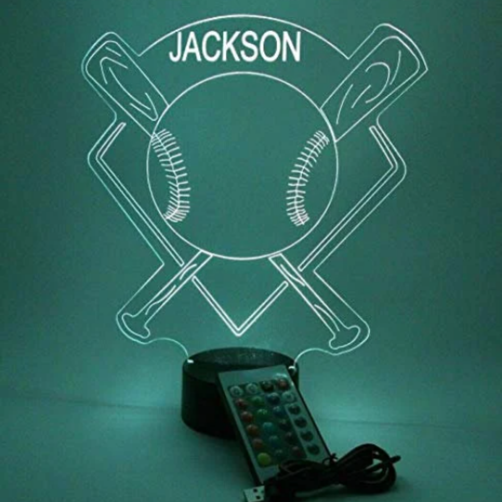 Baseball Stadium, Sports LED Tabletop Night Light Up Lamp, 16 Color options with Remote