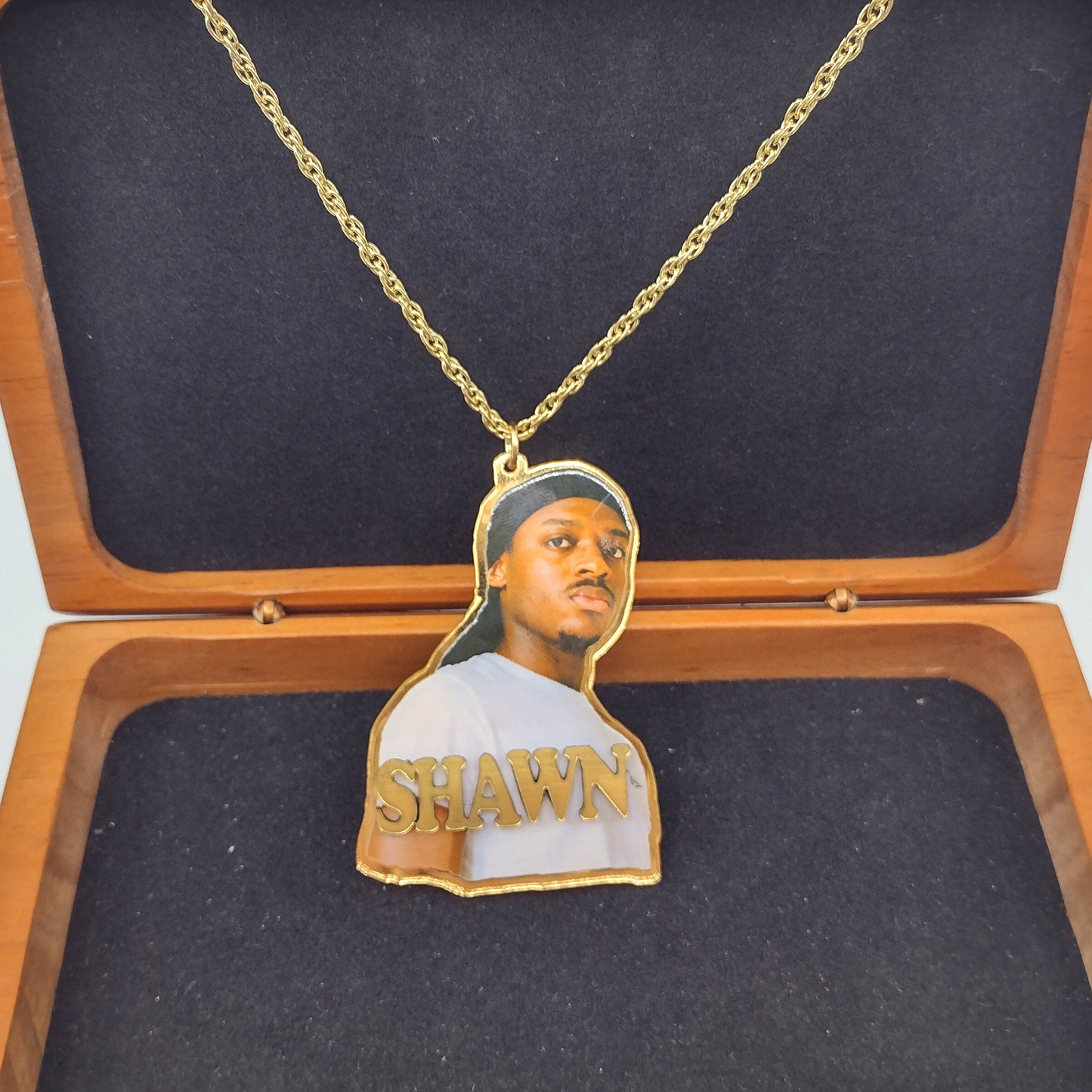 Custom UV Printed Photo Name Pendant