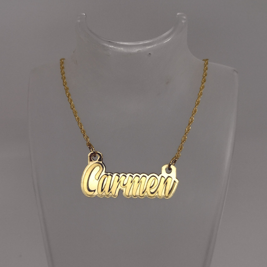 Custom Gold Name Necklace