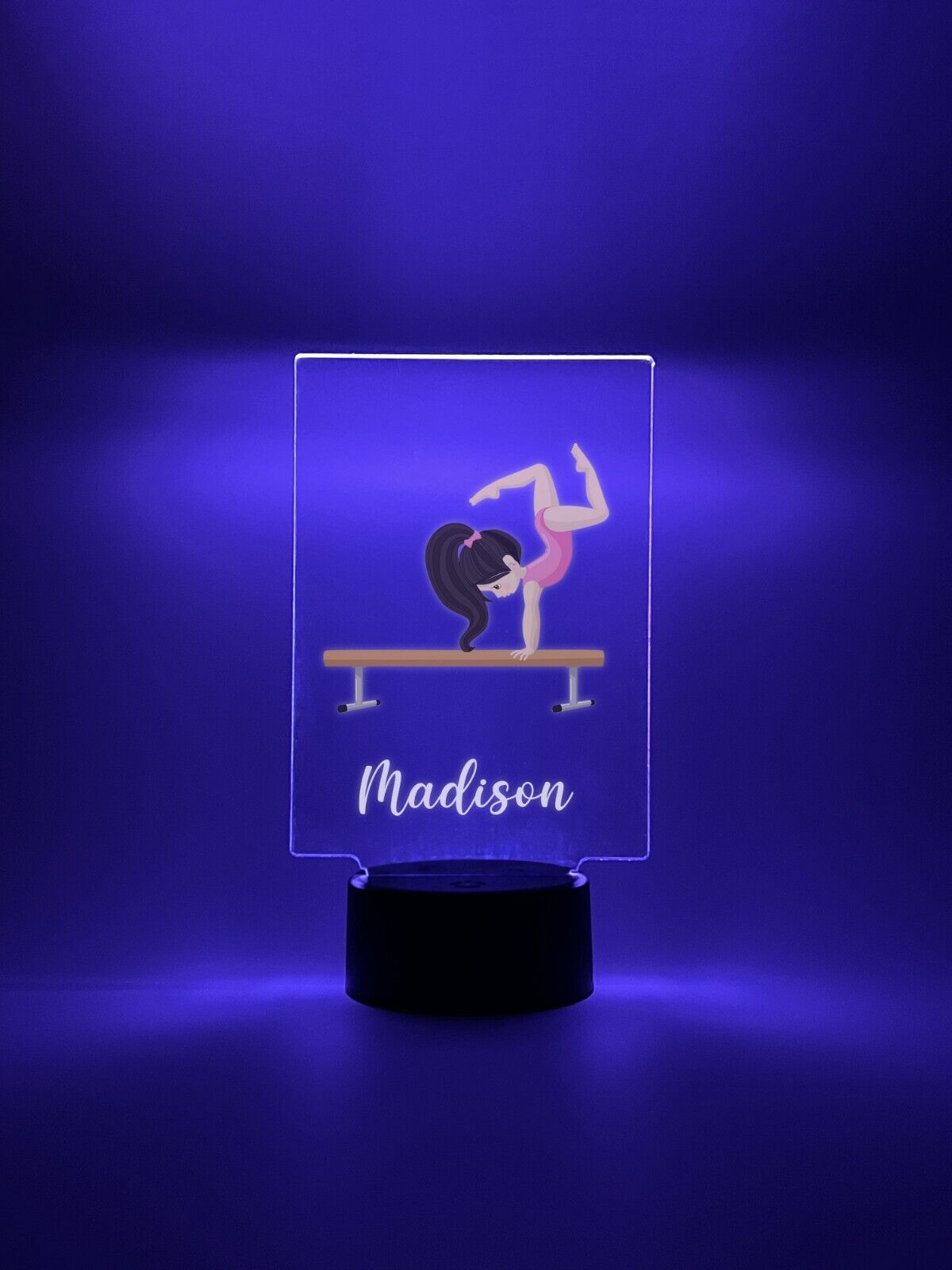 Personalized LED 16 Color Light Up Stand Gymnast Girls Sports Gift